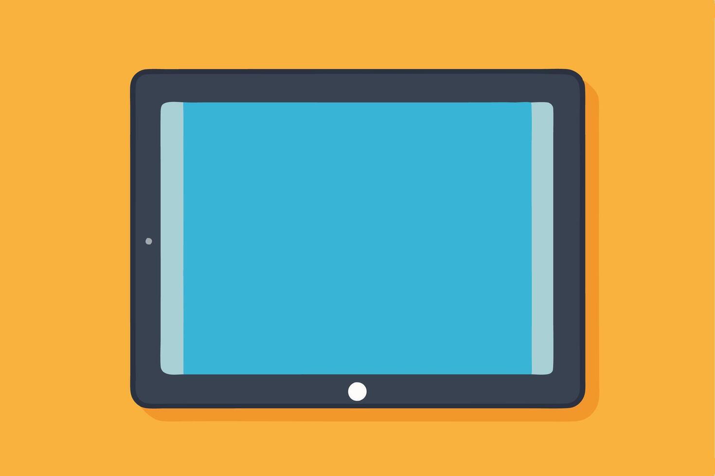 Clean and modern tablet symbol in flat design vector
