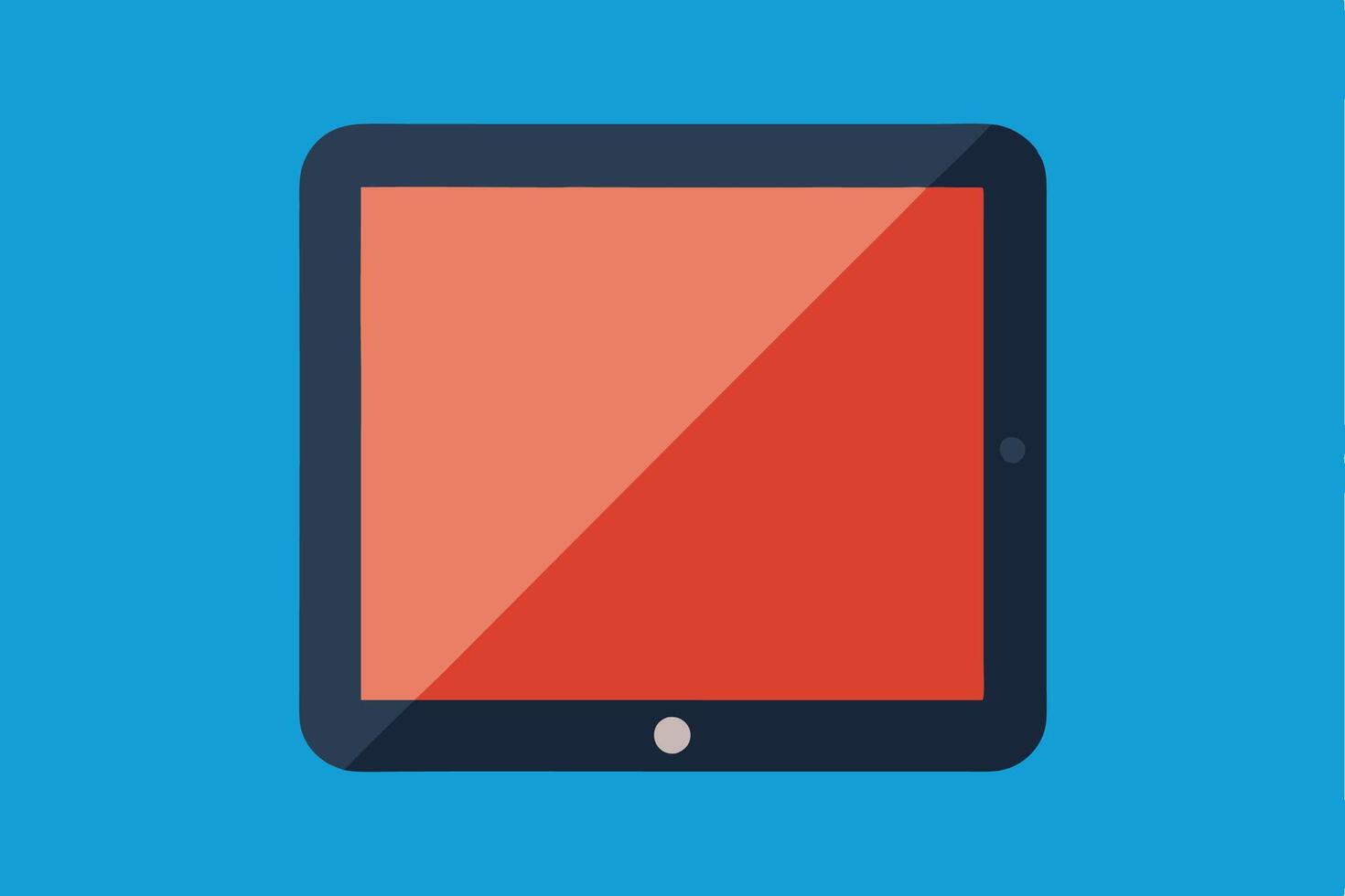 Smart touchscreen device icon in a flat modern look vector