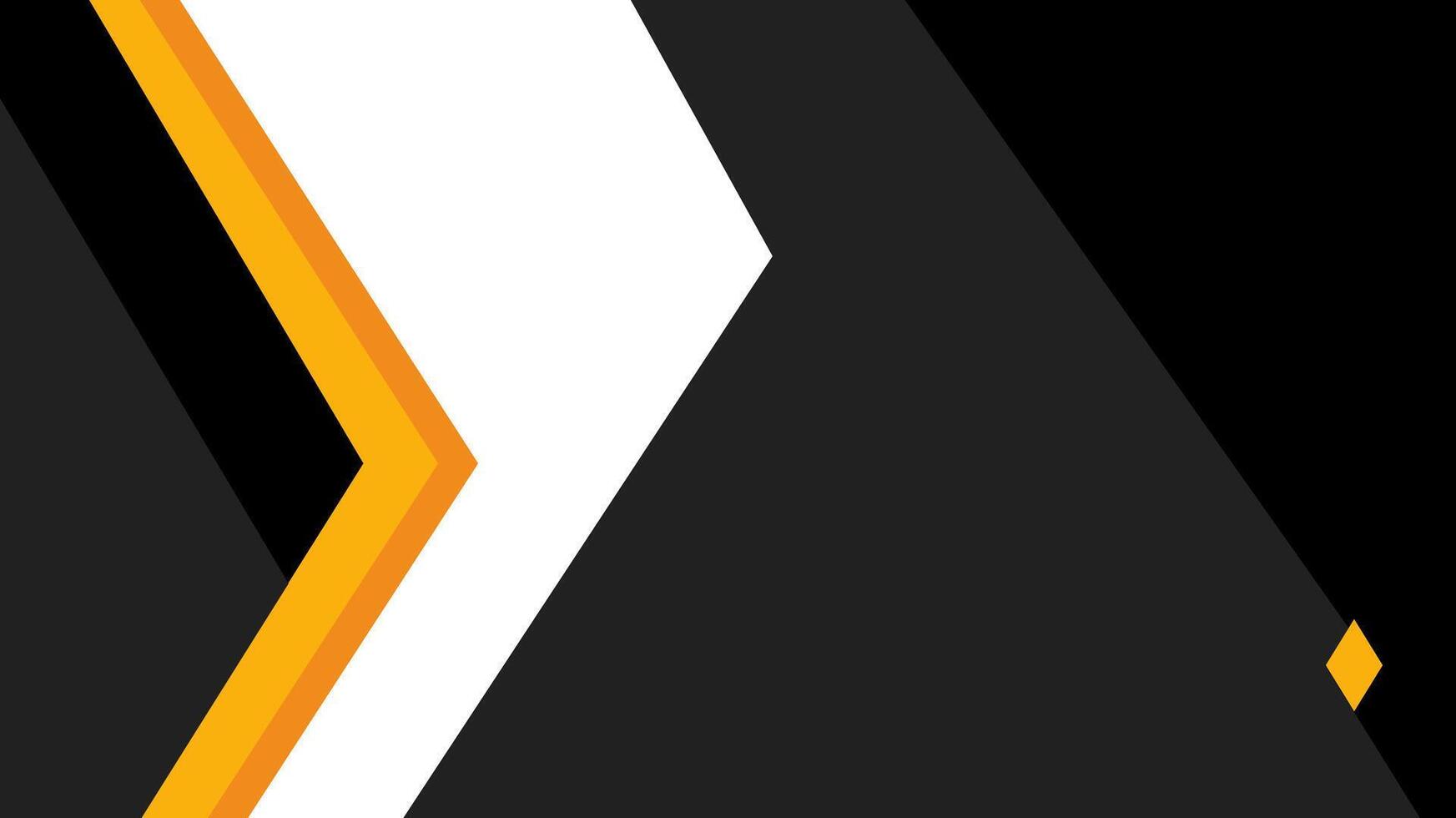 Abstract Geometric Design Black, White, and Orange Arrow Shapes vector