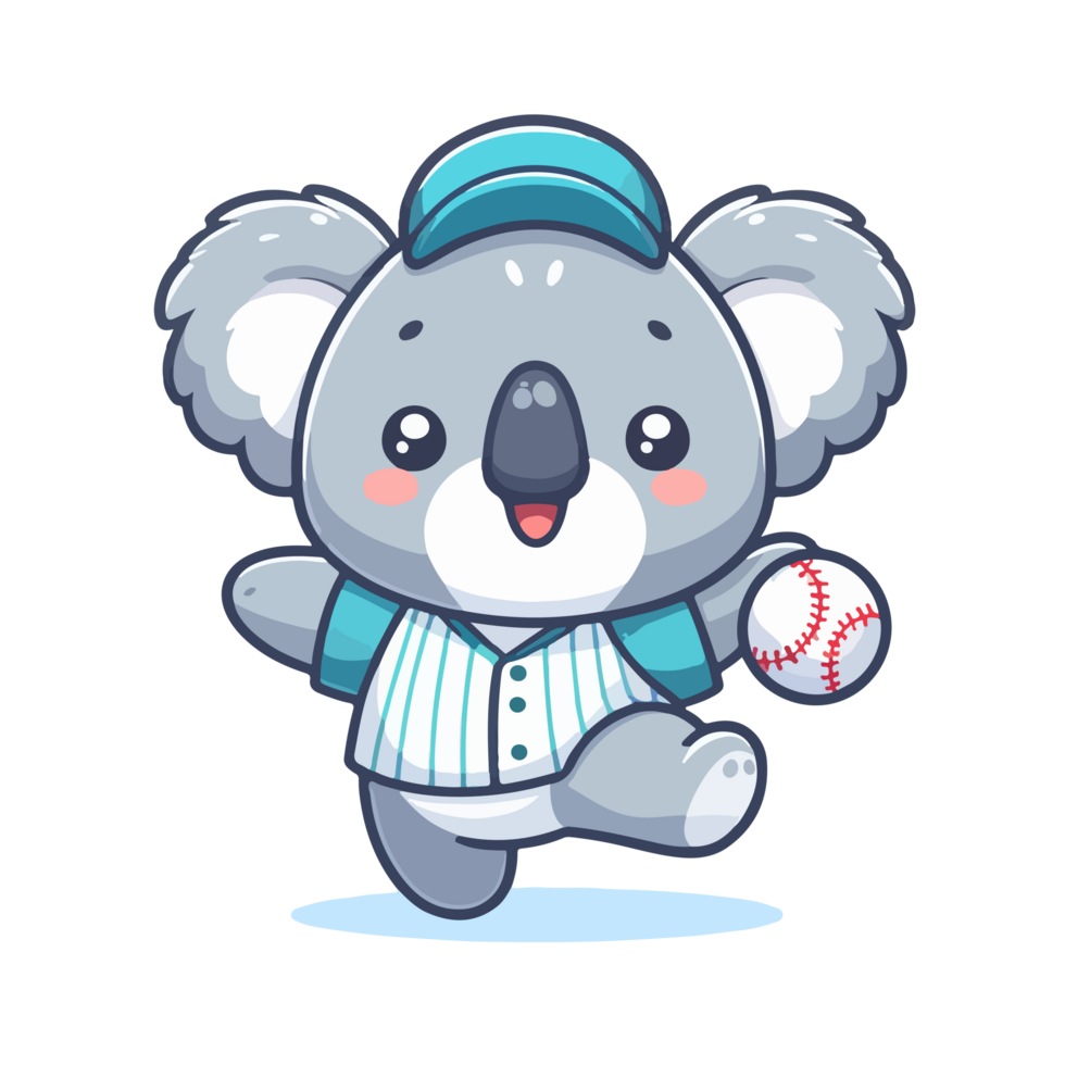 Koala bear baseball player png