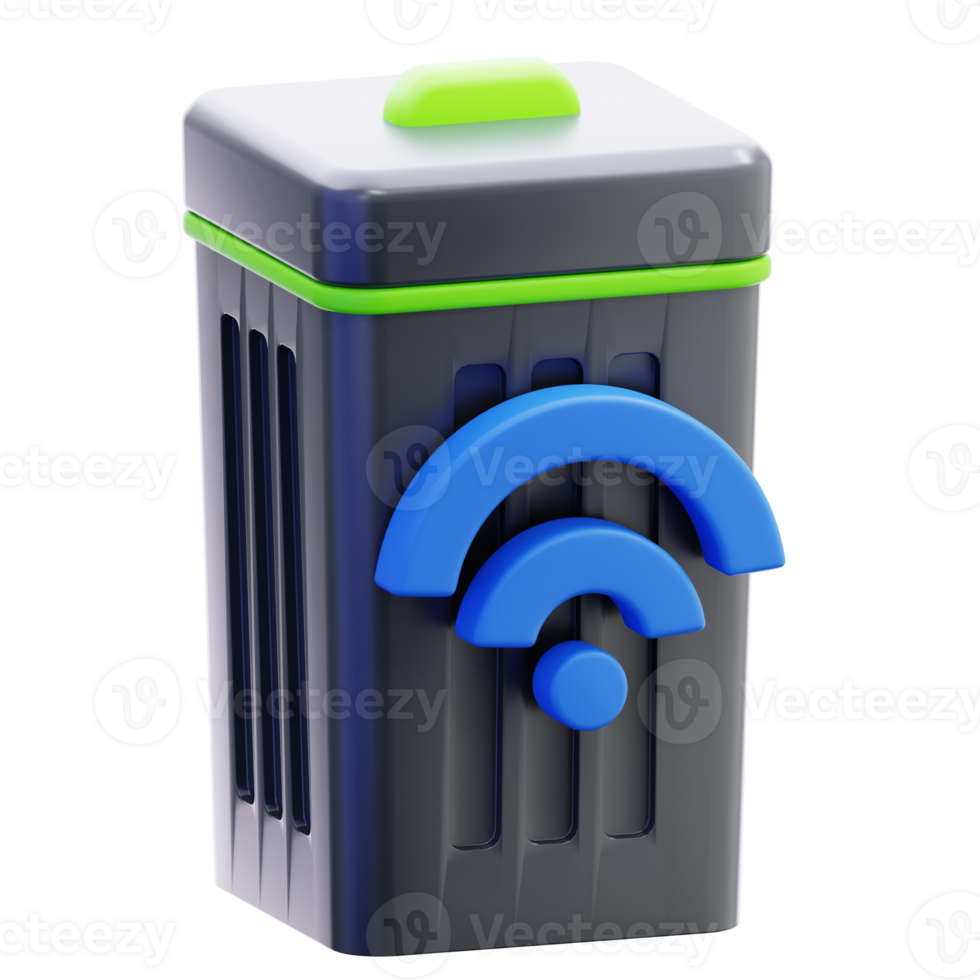 Trash Bin 3D Illustration png