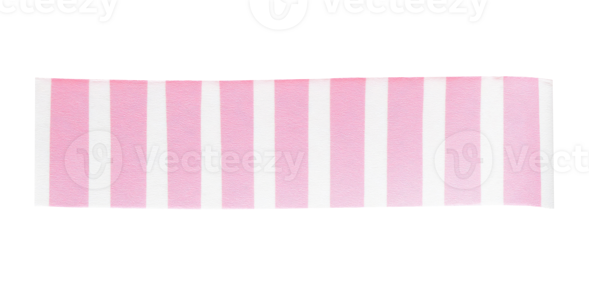 Pink striped tape piece isolated on transparent background png