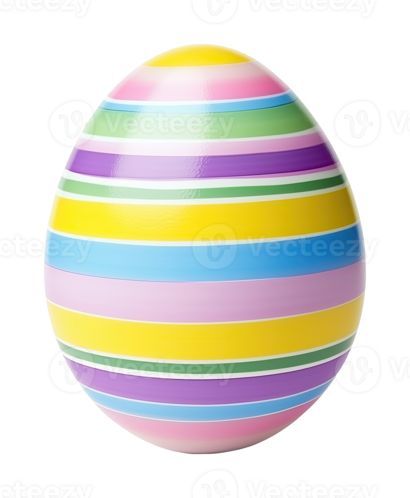 Striped Easter Egg png