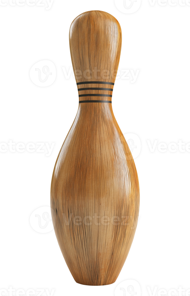 Wooden Bowling Pin png