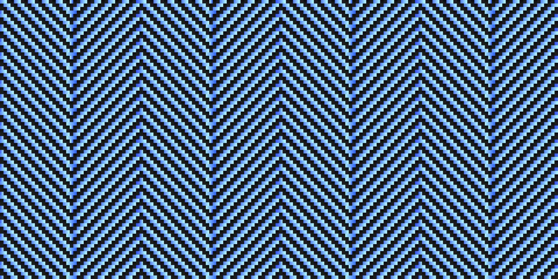 Black and blue diagonal line carbon fiber seamless texture pattern illustration. vector