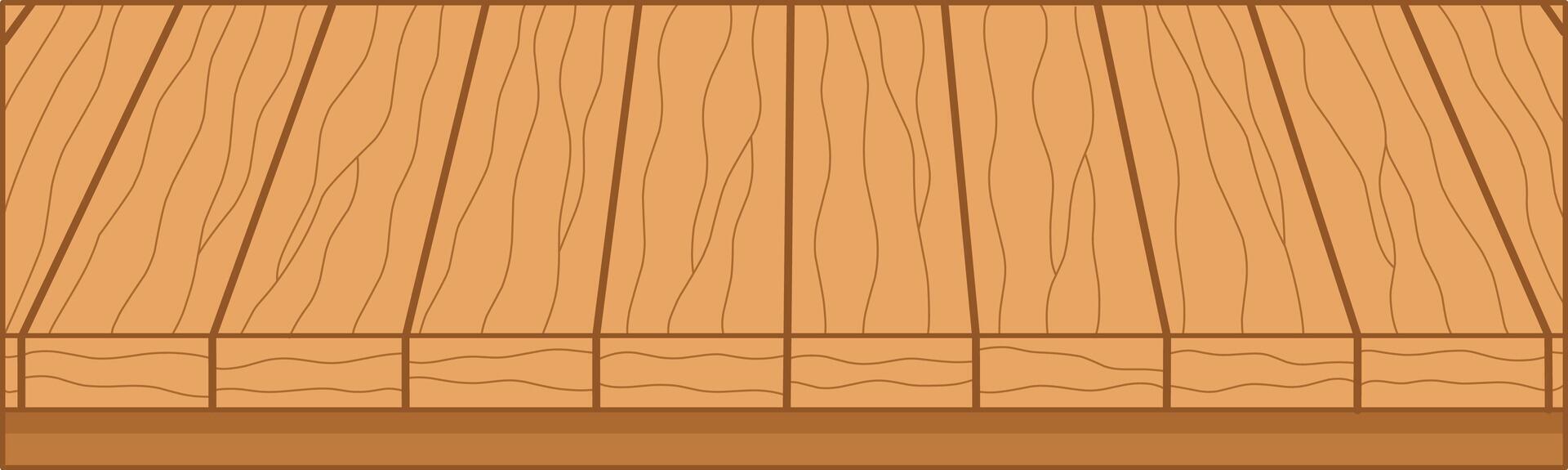 Wooden Table. Flat and Simple Style. vector