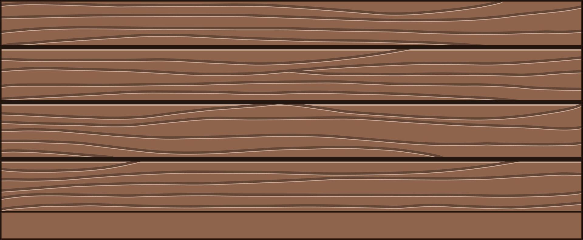 Brown Wooden Table Top With Texture. Flat and Simple Style. vector