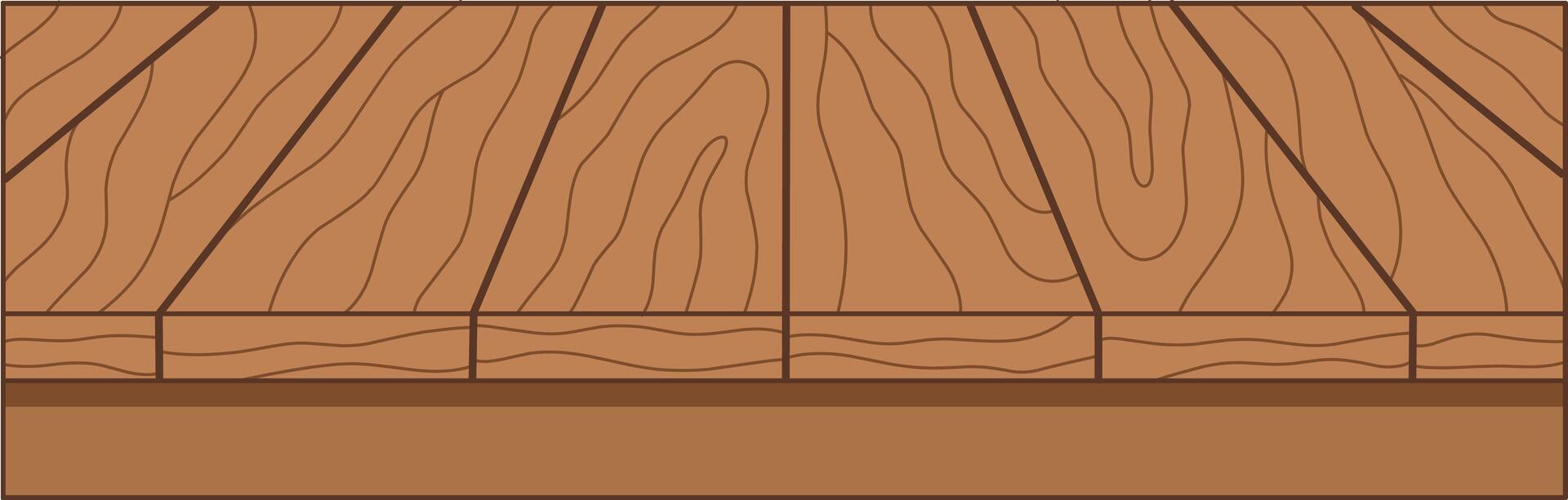 Wooden Table Top . Flat and Simple Style. vector