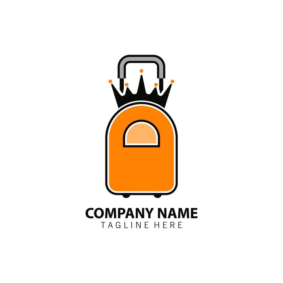 travel king logo design vector
