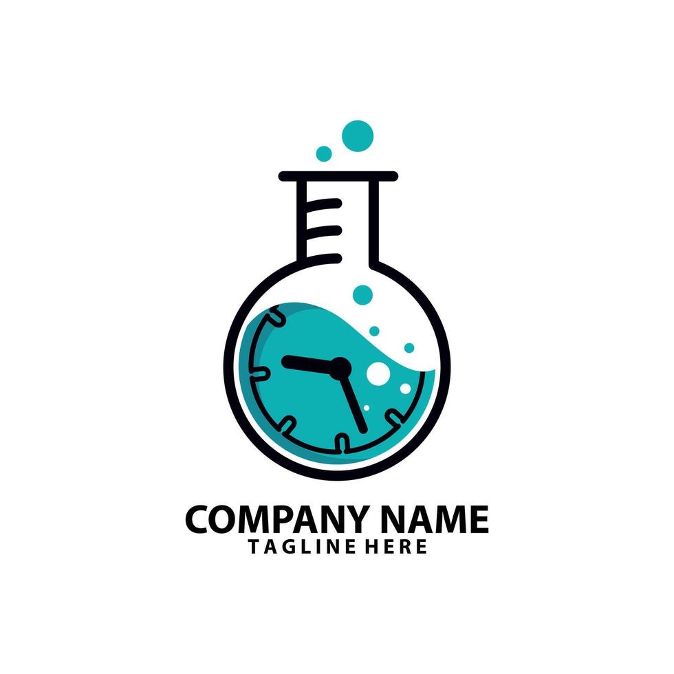 time lab logo design vector