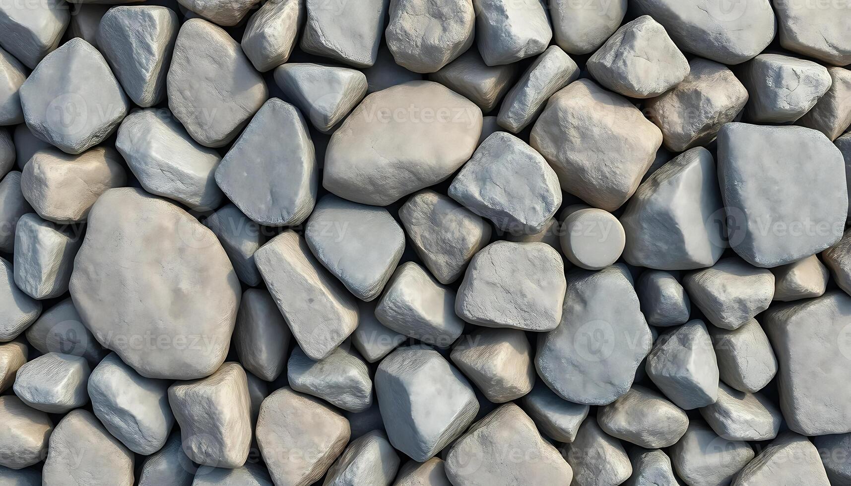Natural Smooth Pebbles Arrangement on a Surface for Creative Projects photo