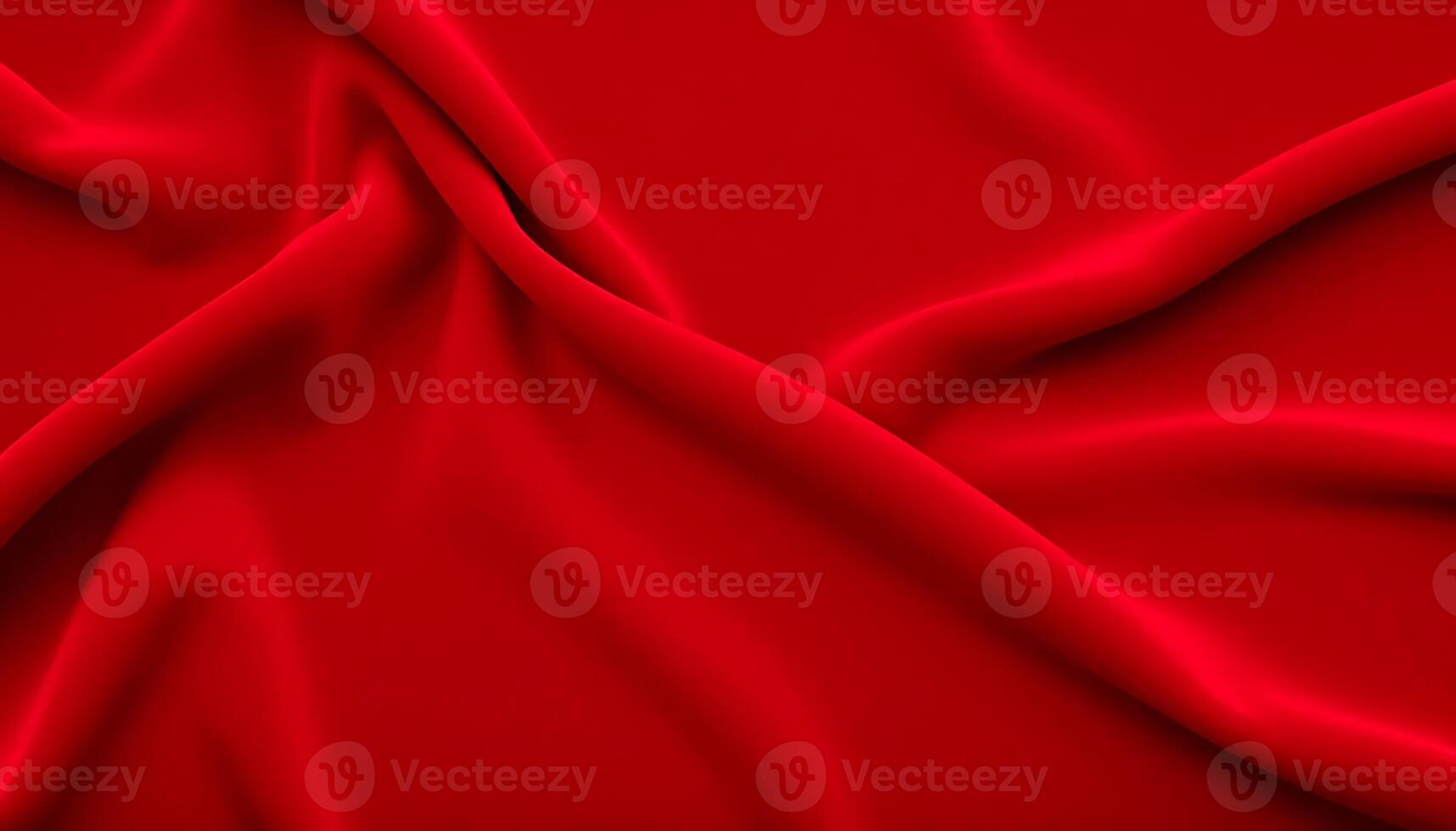 Elegant Red Satin Fabric Creating Soft and Rich Drapery Effects photo