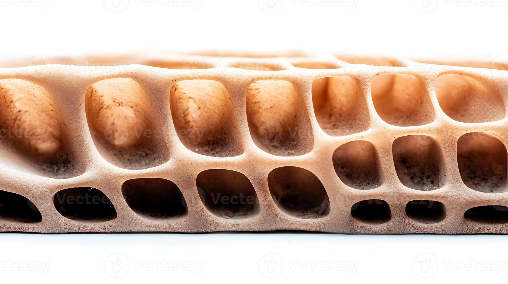 Close-up of textured organic material showcasing intricate patterns and natural forms photo