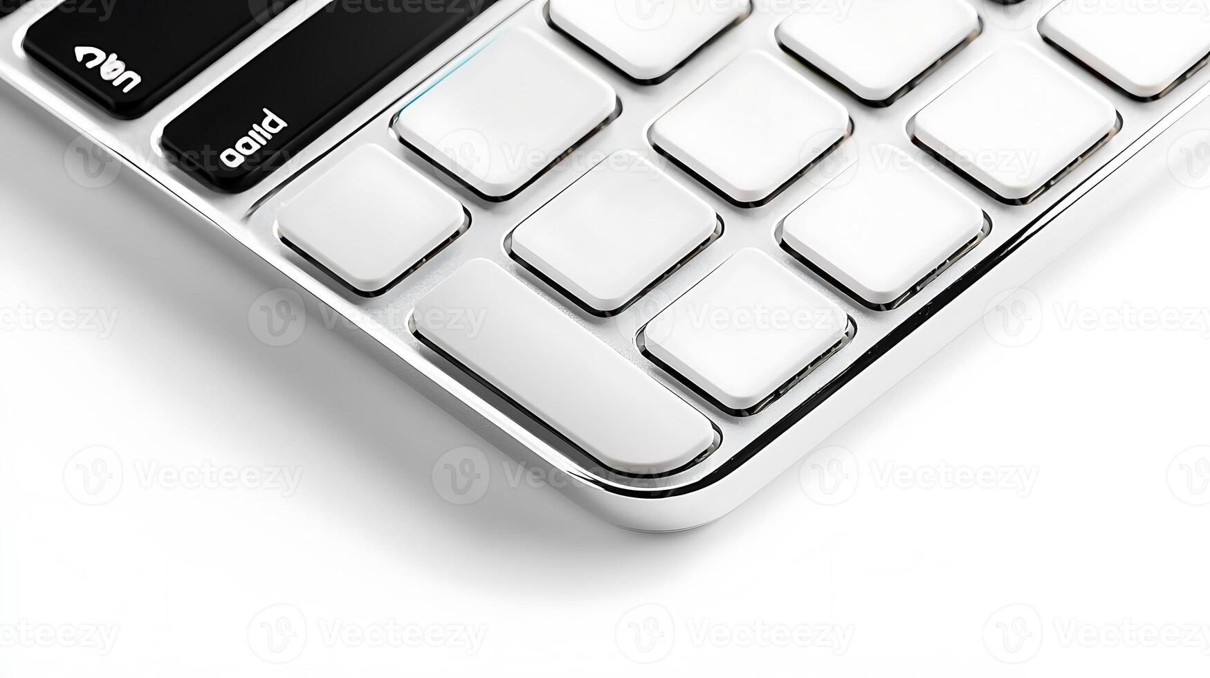 Close-up view of a sleek, modern keyboard showcasing its design and functionality photo