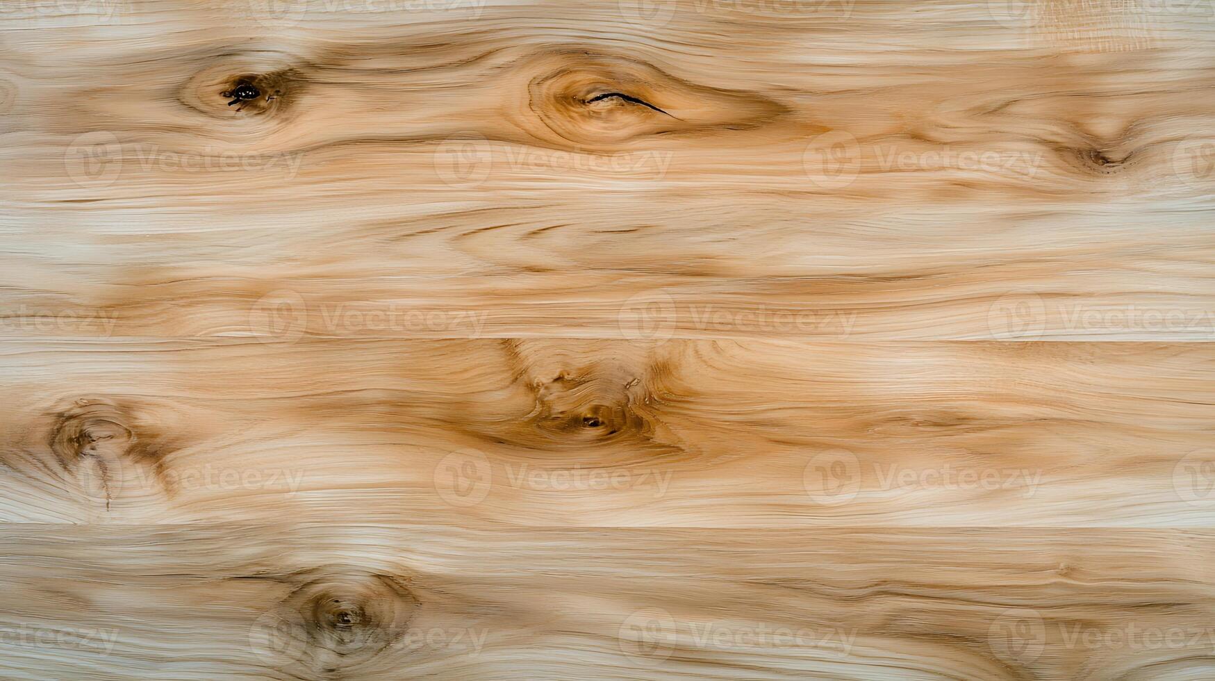 Closeup view of a smooth wooden surface showcasing natural grain patterns and textures photo