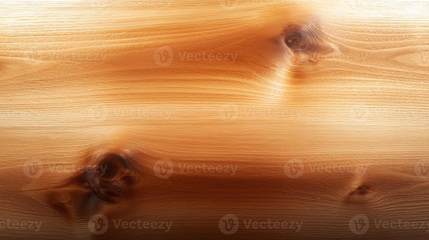 Close-up view of a polished wooden surface showcasing natural grain patterns and textures photo