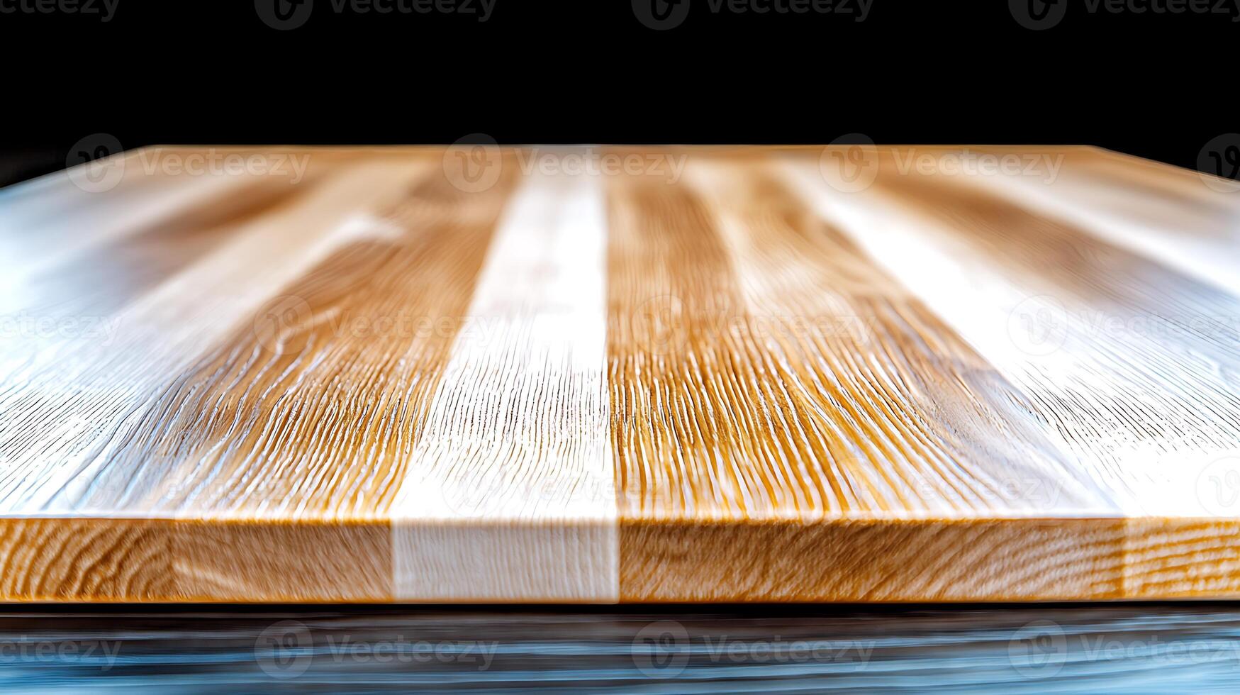 Close-up view of a polished wooden surface showcasing natural grain patterns and textures 1 photo