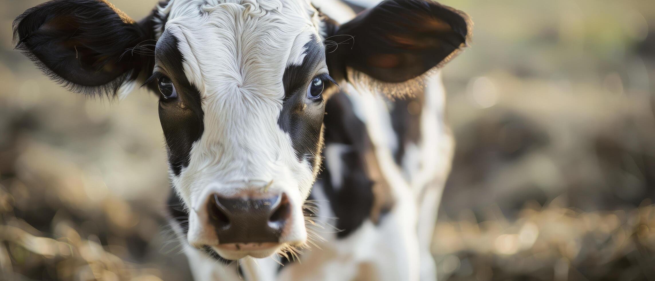 A close up of a cow looking at the camera photo