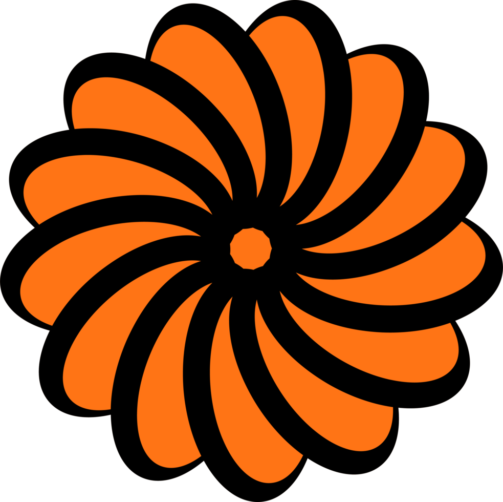 icon color black and orange png