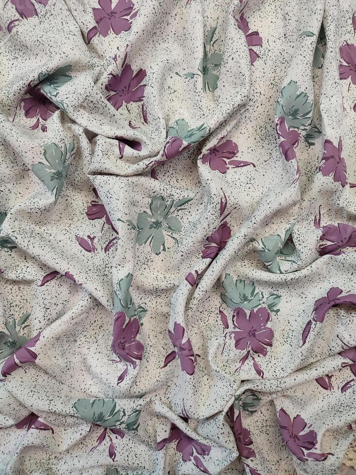 Seamless floral fabric patterns motifs and background with summer and autumn flower photo