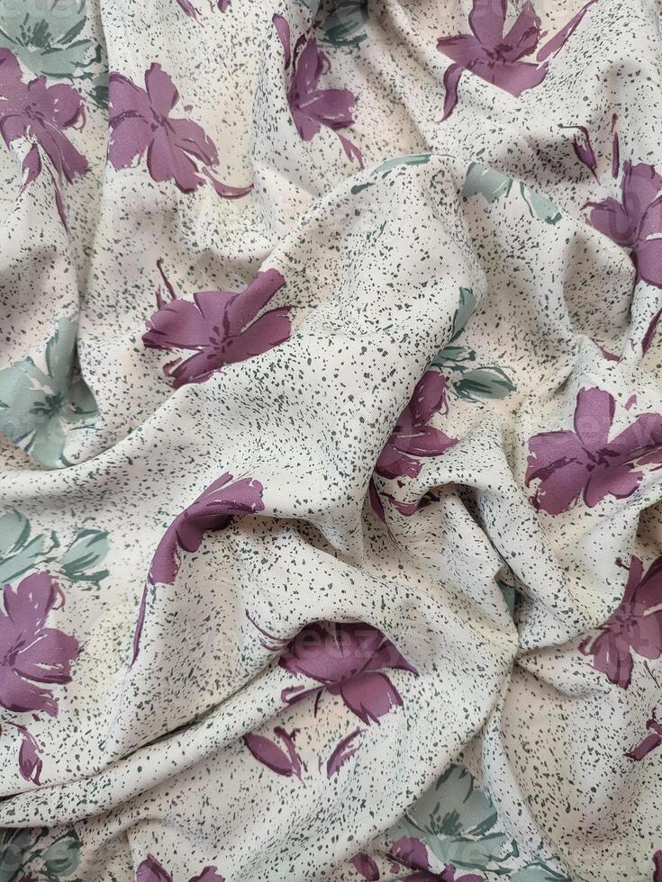 Seamless floral fabric patterns, motifs and backgrounds with summer and autumn flower photo