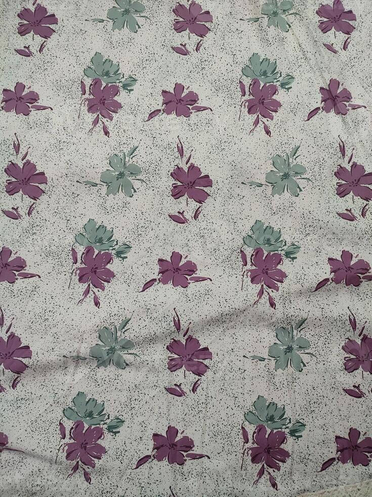 Seamless floral fabric patterns, motif and backgrounds with summer and autumn flowers photo