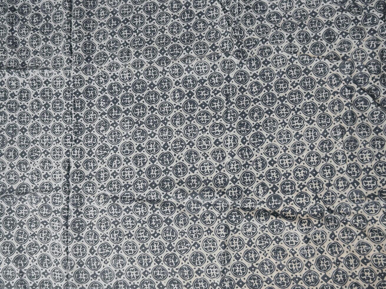 a close up of a blue and white pattern photo