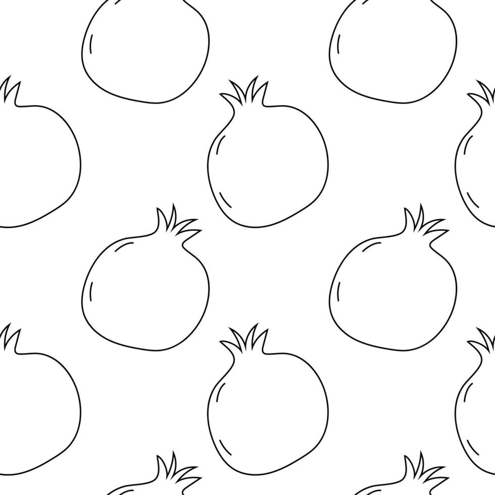 Pomegranate illustrations on a white background with a simple and modern design approach vector