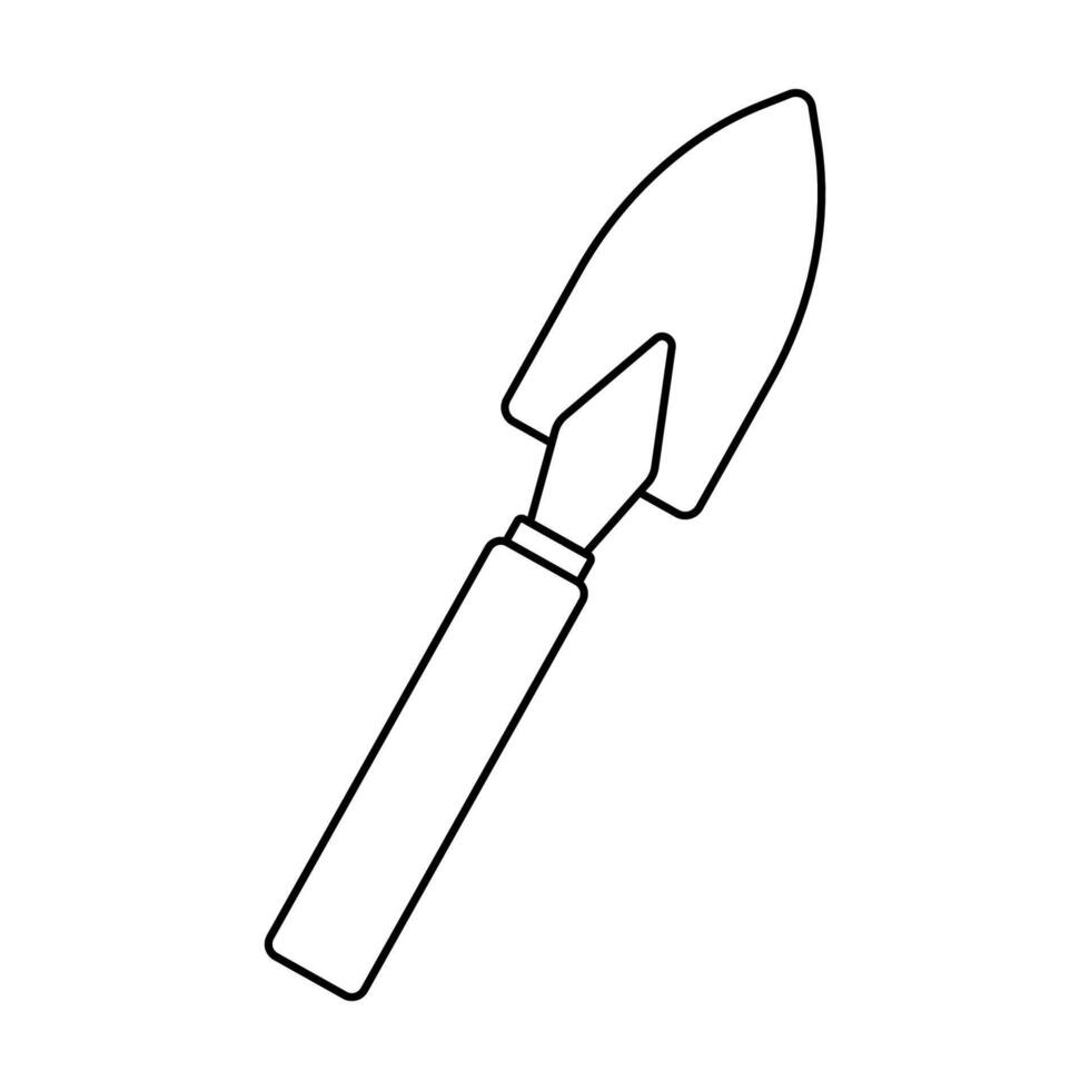 Gardening tool lying on a flat surface ready for planting or landscaping activities vector