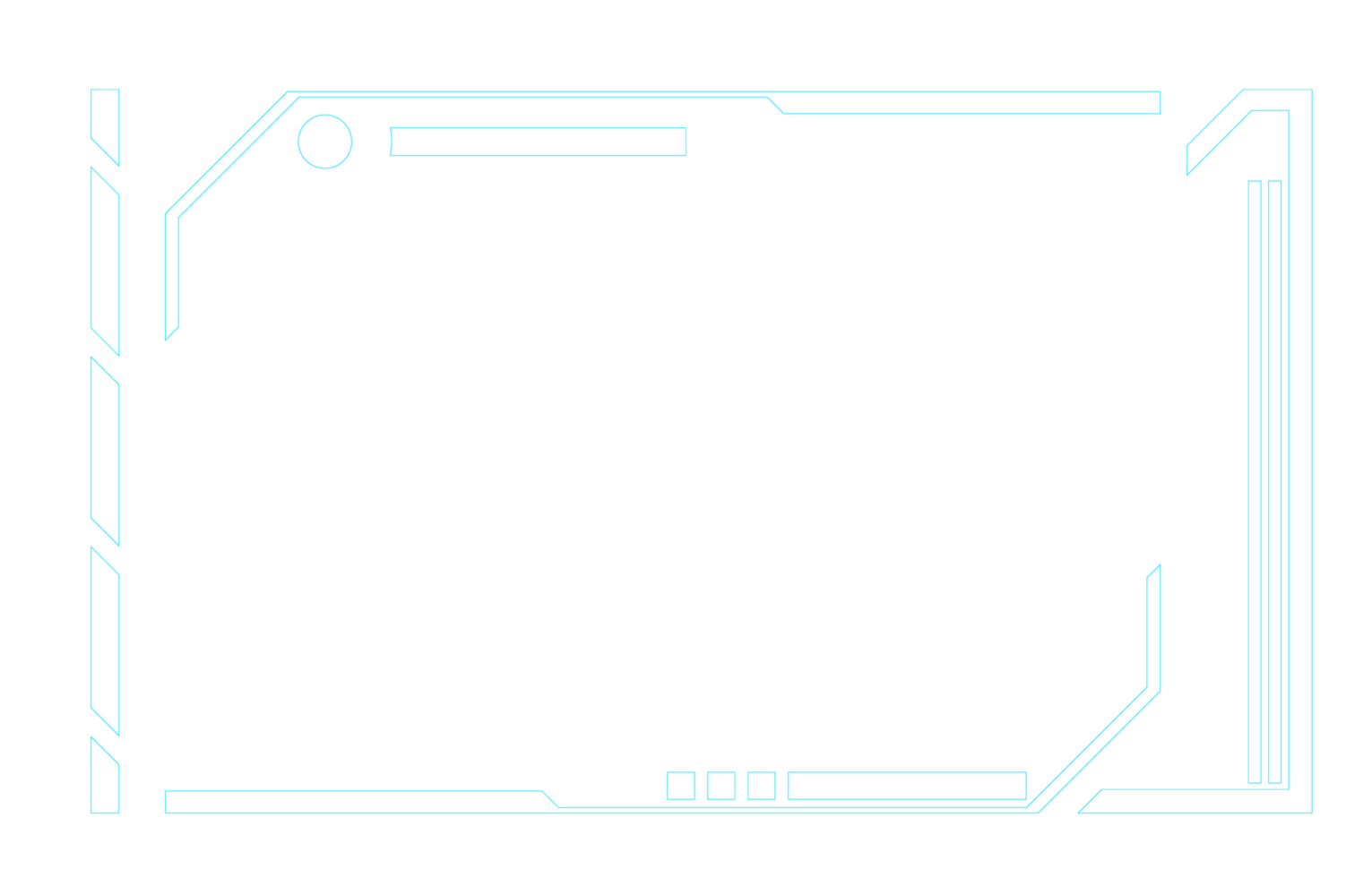 Streaming overlays for gamers, combining modern technology, science, and future-oriented design. png
