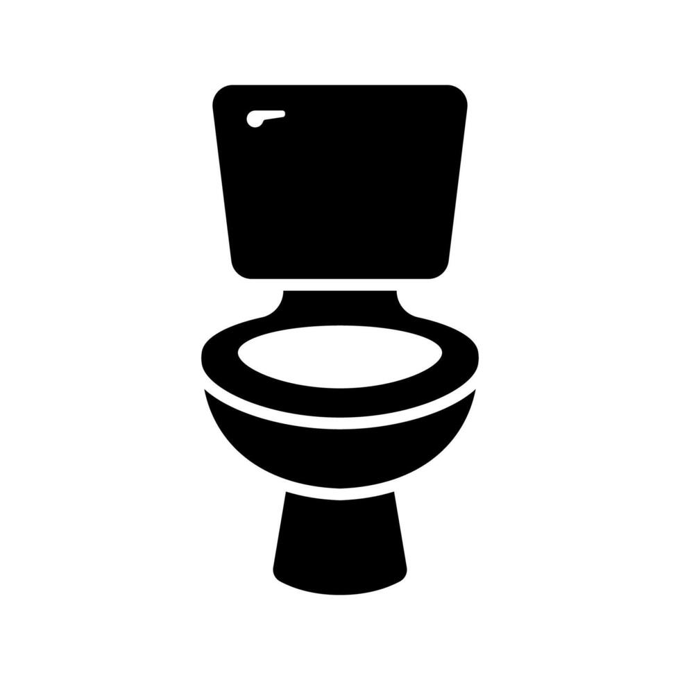 Toilet bowl icon isolated on white background. vector