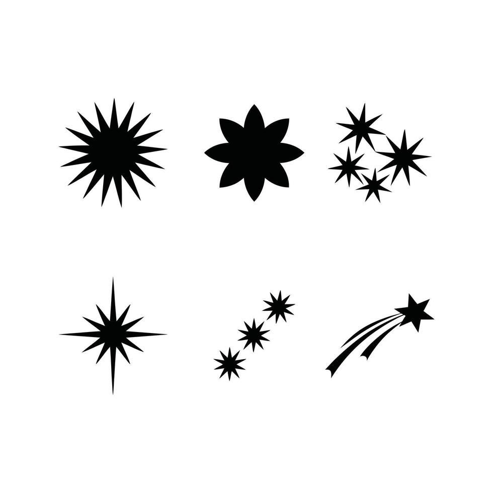 Star Silhouette Set vector