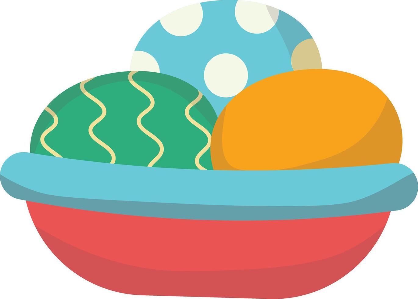 Easter egg for nowruz day vector