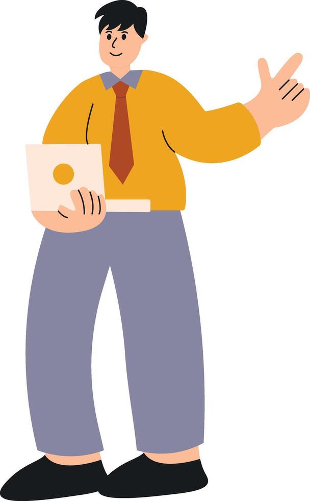 Business male illustration vector