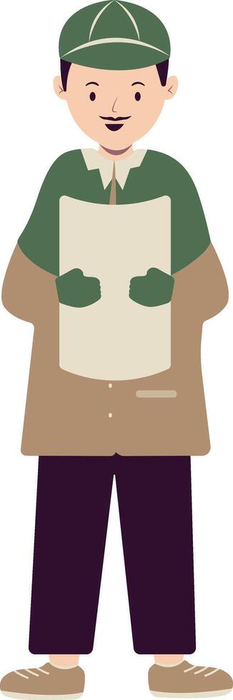 Detective or Spy Character in Flat Design vector