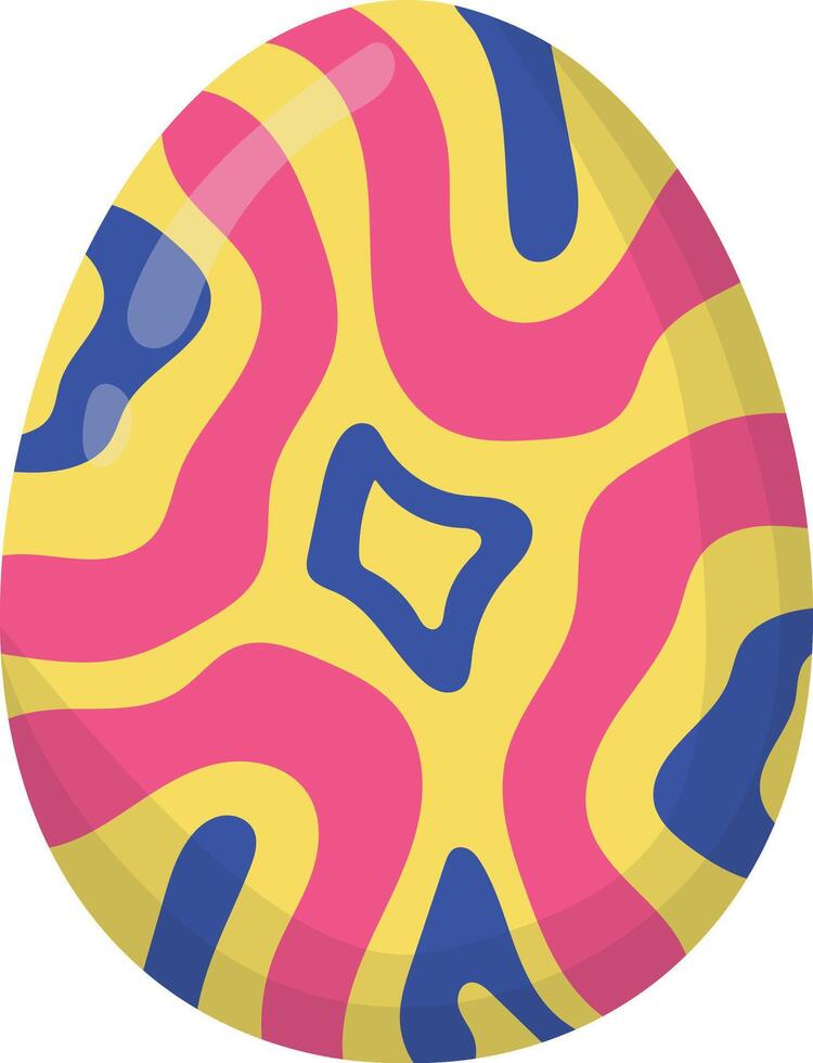 Illustration of Easter Eggs with Abstract Pattern Design vector