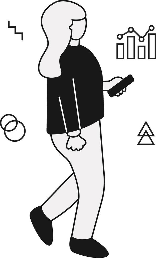 Startup business illustration in hand drawn design vector