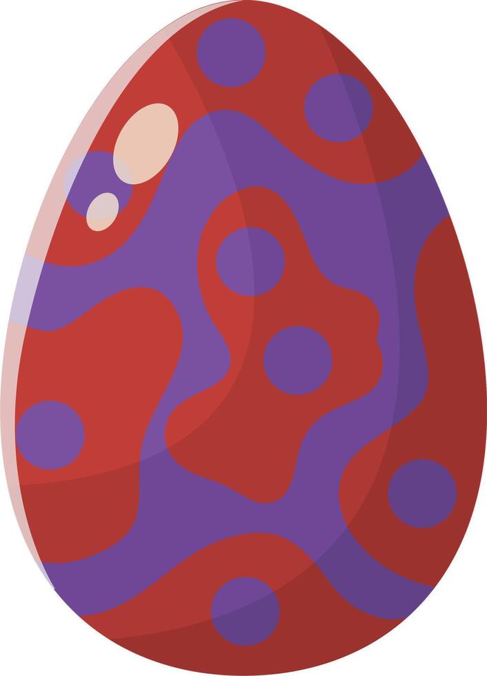 Easter eggs clipart in abstract cartoon design vector
