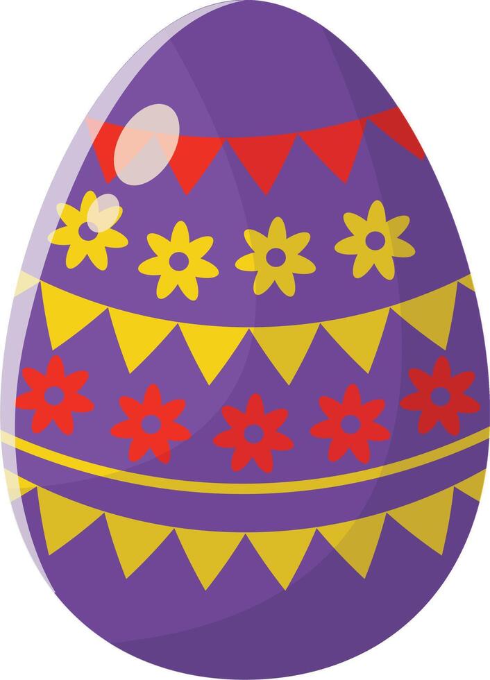 Easter Eggs Element with Simple Design vector