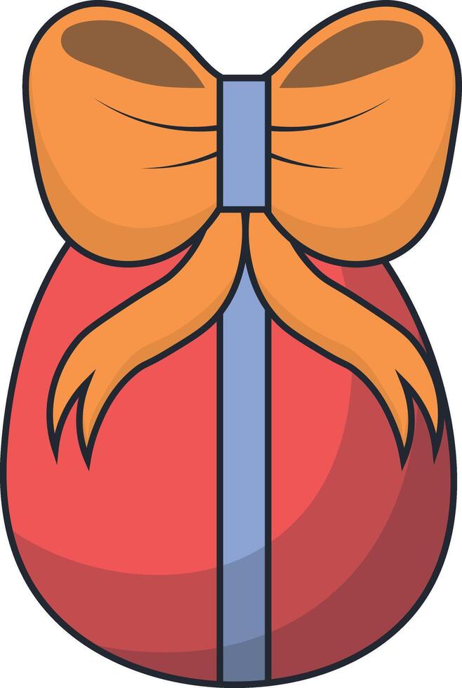 Cute egg clip art. vector