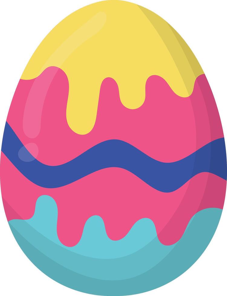 Illustration of Easter Eggs with Abstract Pattern Design. vector
