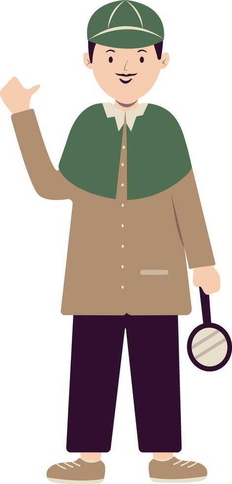 Detective or Spy Character vector