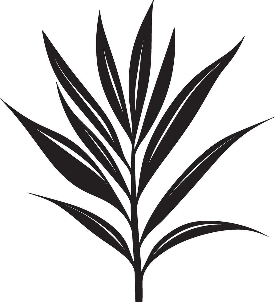 a black and white illustration of a plant vector