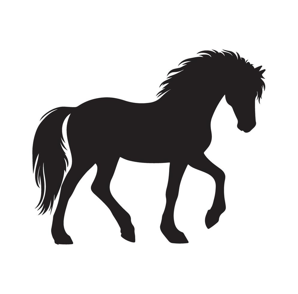 A dynamic horse illustration showcasing speed, strength, and freedom. Features a detailed silhouette, sketch, or monochrome design, capturing equestrian motion, power, and elegance in action vector