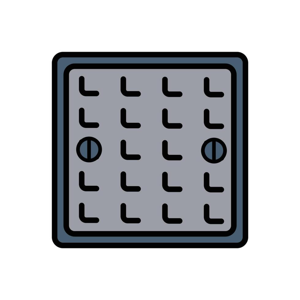 Manhole Cover Illustration vector
