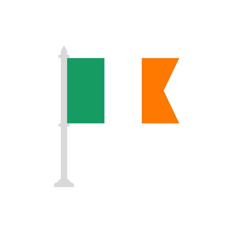 Flag of Ireland. vector
