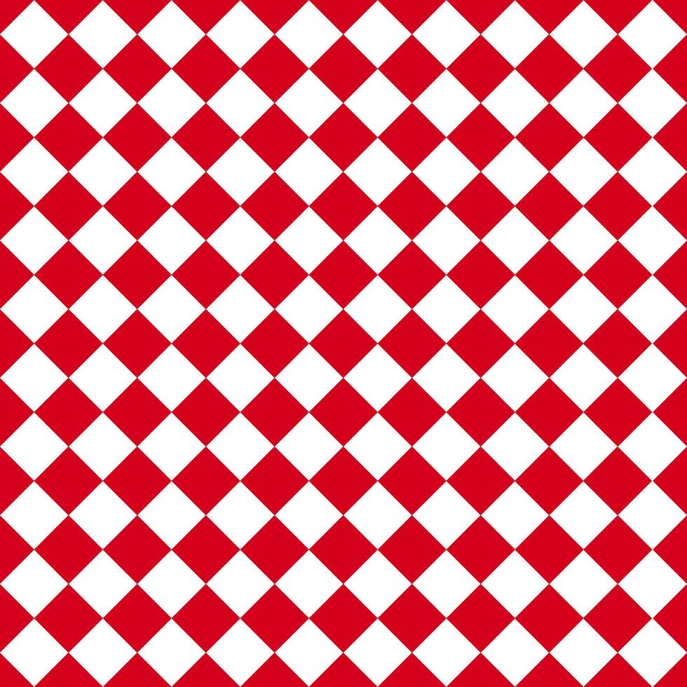 Red and white diamond argyle pattern design. vector