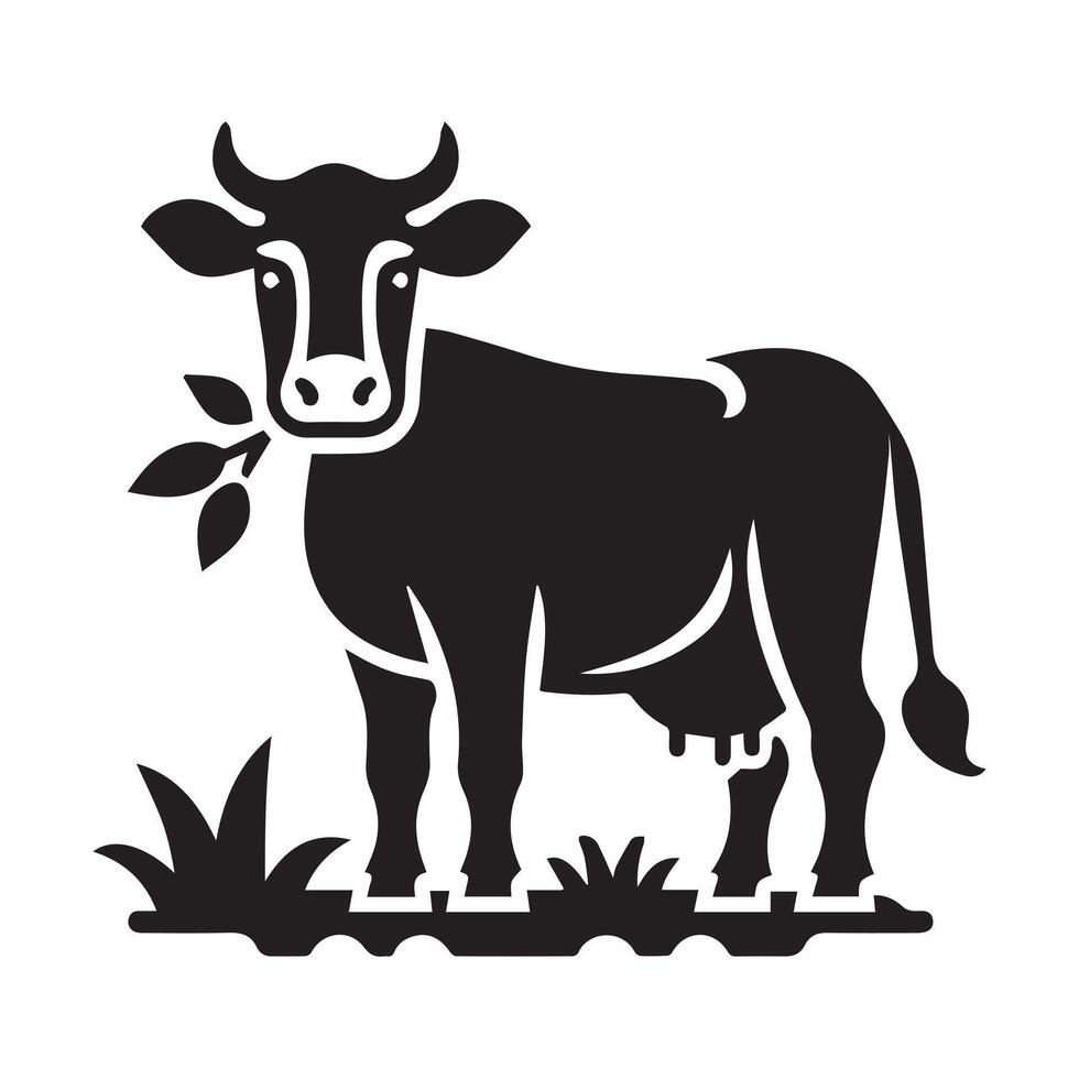 Cow Outline Design vector
