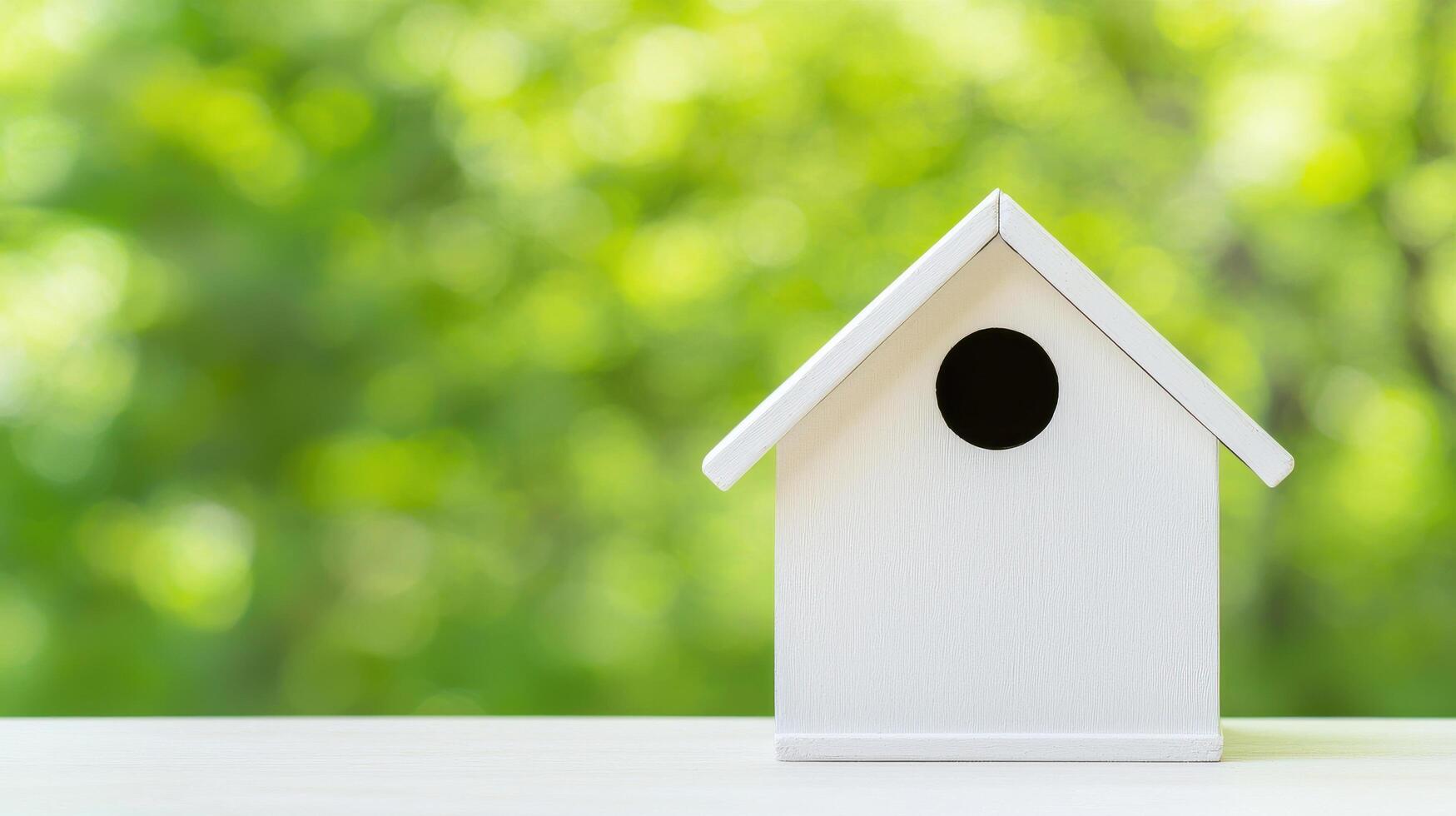 smart birdhouse with environmental sensors, perfect for nature lovers photo