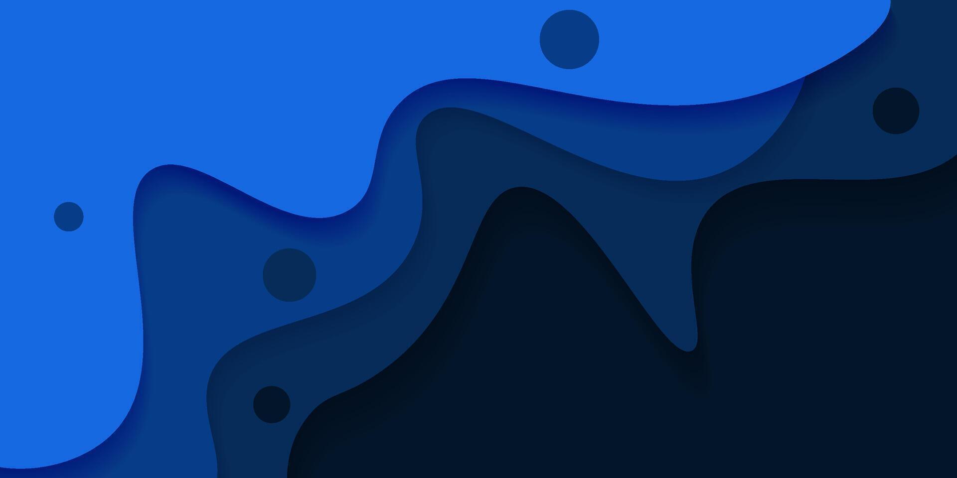 Modern elegant blue abstract wave background for banner, cover, flyer, brochure, poster design, business. Eps10 vector
